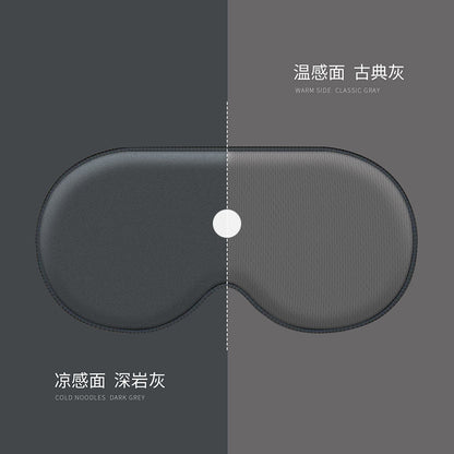 Shake tone eye mask lunch break sleep shading eye mask breathable seamless warm double-sided ice silk eye mask spot wholesale - image 4