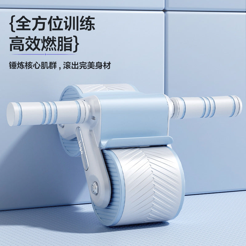 Cross-Border Abdominal Wheel Automatic Rebound Abdominal Muscle Wheel Home Fitness Equipment Abdominal Curling Artifact Abdominal Muscle Wheel Wholesale in Stock - image 2
