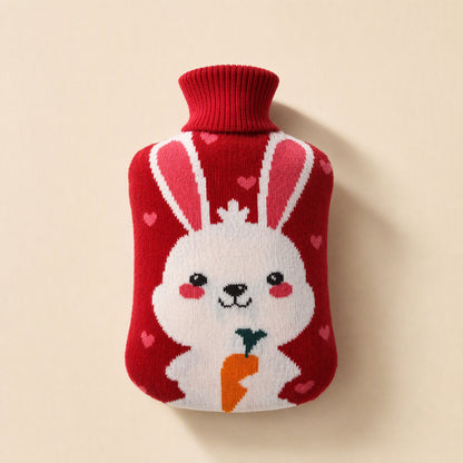 Water-filled hot water bag with removable cloth cover - view 2