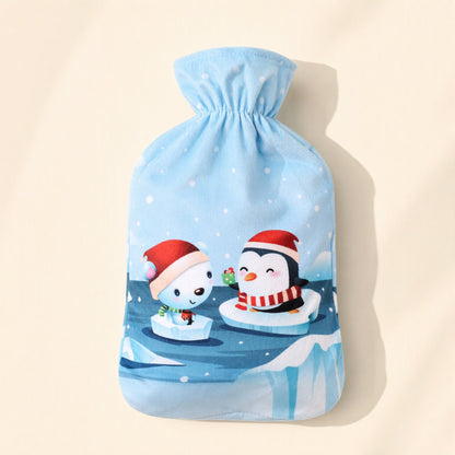 Water-filled hot water bag with removable cloth cover - view 3