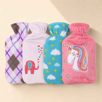 Water-filled hot water bag with removable cloth cover - view 4