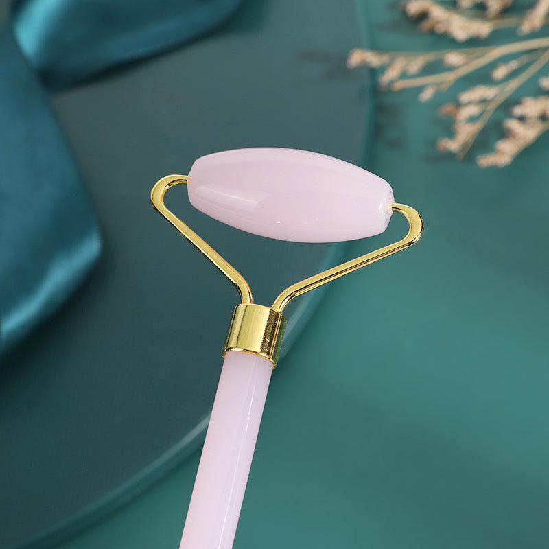 Jade roller massager powder Crystal roller household facial double roller non-resin scraping massager wholesale - image 2