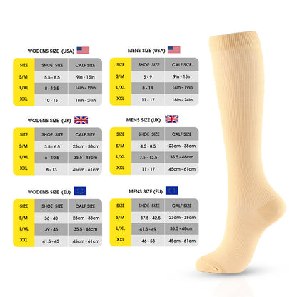 Cross-Border football socks leggings available for men and women compression socks muscle socks running sports calf socks can do LOGO - image 3