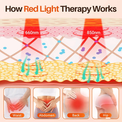 Portable Red Light Therapy Belt for Lower Back