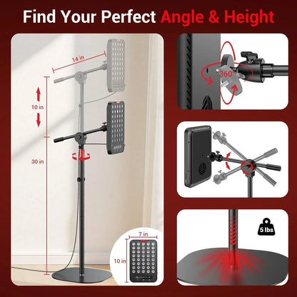 55W Smart App-Controlled Red Light Therapy Panel for Pain Relief and Recovery