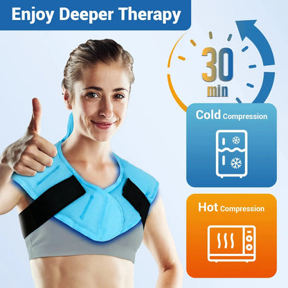 Hot and Cold Gel Pack Wrap For Neck & Shoulder