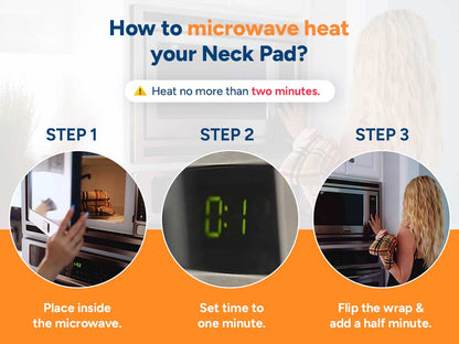 Microwavable Neck Shoulder Heating Pad For Upper Back, Size Extra Large, Blue