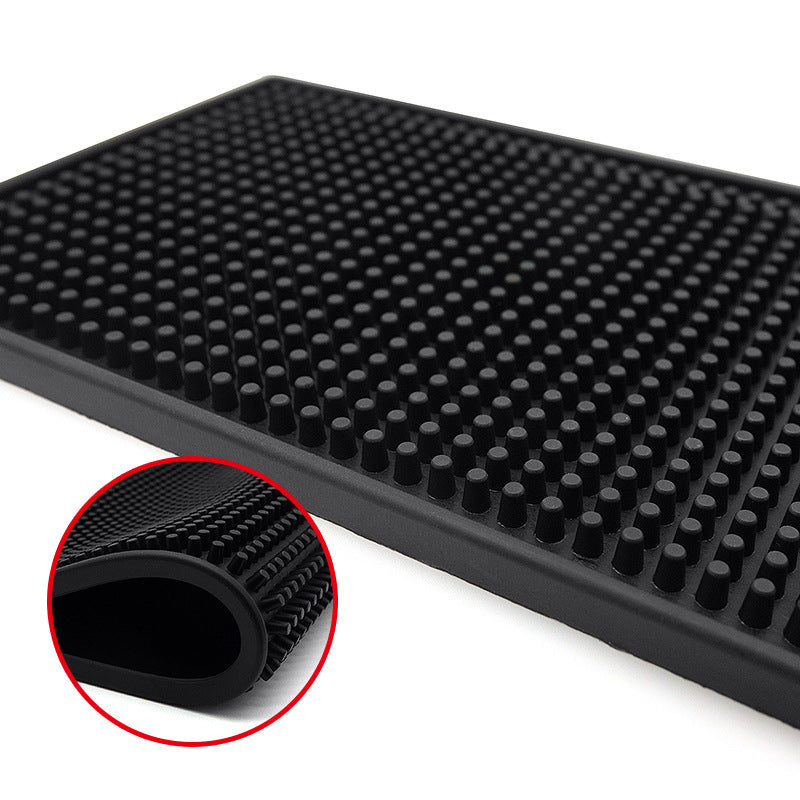 A Variety of In-Stock Pvc Bar Draining Mats, Square Tabletop Heat-Insulating Water-Draining Non-Slip Cocktail Coasters, Milk Tea Bar Mats - image 4
