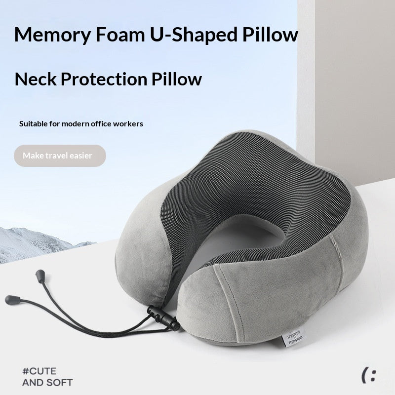 U-Shaped Memory Foam Support Pillow