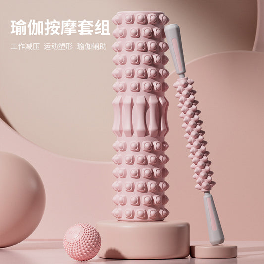 Foam Roller Mace Muscle Deep Relaxation Roller Massager Leg Back Fascia Stretch Yoga Column - image 1