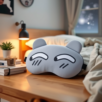 Eye Mask, Light-Blocking and Breathable, Female Cute Male Sleeping Ice Pack, Ice Compress and Hot Compress for Sleeping, Relieving Eye Fatigue, Eye Mask for Students - image 2