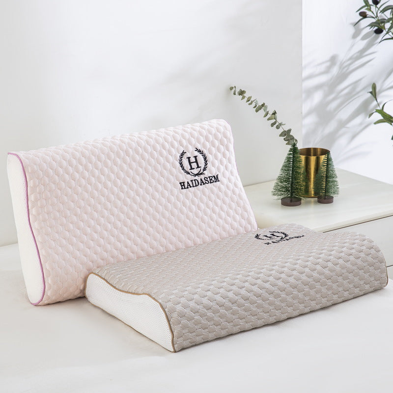 Wholesale Summer Cooling Latex Pillowcase Massage Beanie Memory Pillow Pillowcase Summer Single Ice Silk Cooling Pillowcase - image 3