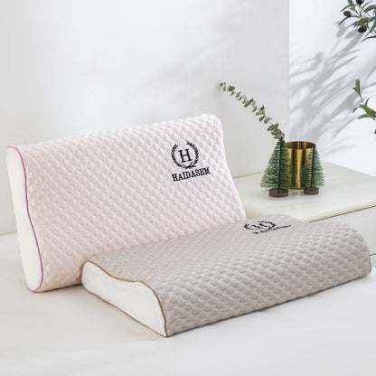 Wholesale Summer Cooling Latex Pillowcase Massage Beanie Memory Pillow Pillowcase Summer Single Ice Silk Cooling Pillowcase - image 3