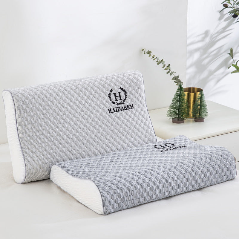 Wholesale Summer Cooling Latex Pillowcase Massage Beanie Memory Pillow Pillowcase Summer Single Ice Silk Cooling Pillowcase - image 4
