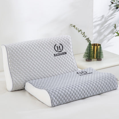 Wholesale Summer Cooling Latex Pillowcase Massage Beanie Memory Pillow Pillowcase Summer Single Ice Silk Cooling Pillowcase - image 4