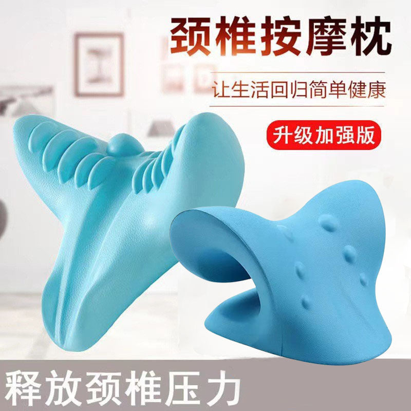 Cervical spine massage pillow household gravity shiatsu stretch neck massager cervical spine pillow neck shoulder massage pillow rich bag - image 1