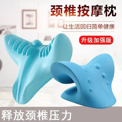Cervical spine massage pillow household gravity shiatsu stretch neck massager cervical spine pillow neck shoulder massage pillow rich bag - image 1