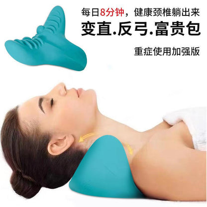 Cervical spine massage pillow household gravity shiatsu stretch neck massager cervical spine pillow neck shoulder massage pillow rich bag - image 4