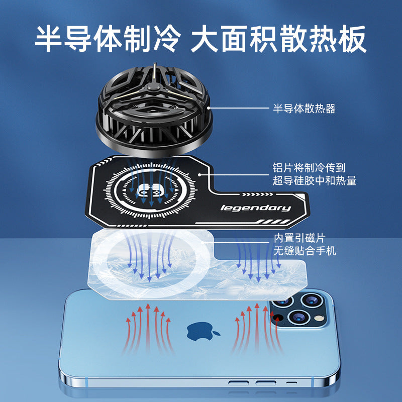 Mobile Phone Cooler Accessories Clip Buckle Heat Dissipation Plate Activation Cable Tablet Magnetic Sheet Adapter Handle - image 3