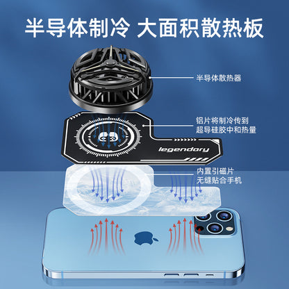 Mobile Phone Cooler Accessories Clip Buckle Heat Dissipation Plate Activation Cable Tablet Magnetic Sheet Adapter Handle - image 3