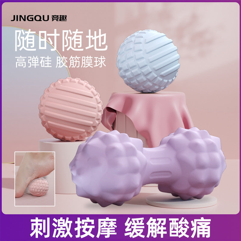 Fascia ball plantar foot massage ball deep acupoint muscle relaxation shoulder cervical fitness yoga hand meridian ball - image 2