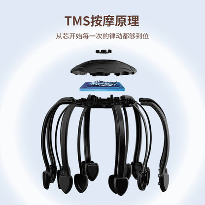 Head Massager Octopus Electric Massager Scalp Relaxation Dredging Vibration Stress Relief Artifact Multifunctional Wholesale - image 2