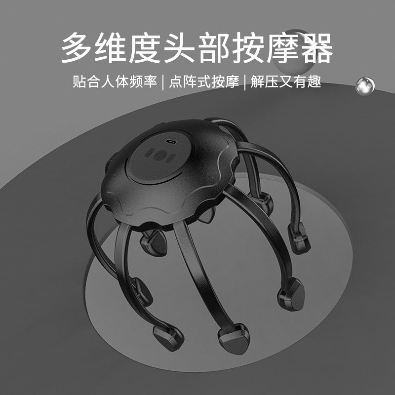 Head Massager Octopus Electric Massager Scalp Relaxation Dredging Vibration Stress Relief Artifact Multifunctional Wholesale - image 4