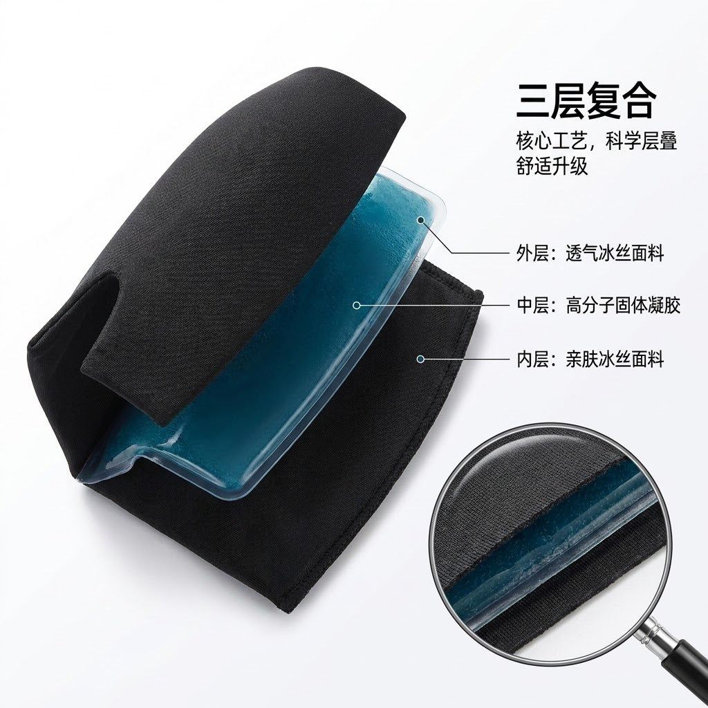 Solid Hydrogel Cold Compress Headgear, Cold Compress Mask, Hot Compress Eye Mask, Gel Hat, Ice Cap, Hangover Cold Gel - image 4