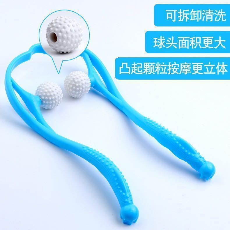 Explosive manual cervical vertebra massager neck shoulder neck roller Meridian clip neck handheld cervical vertebra massage small artifact - image 4