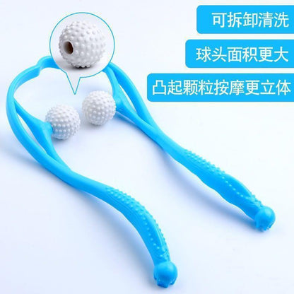 Explosive manual cervical vertebra massager neck shoulder neck roller Meridian clip neck handheld cervical vertebra massage small artifact - image 4