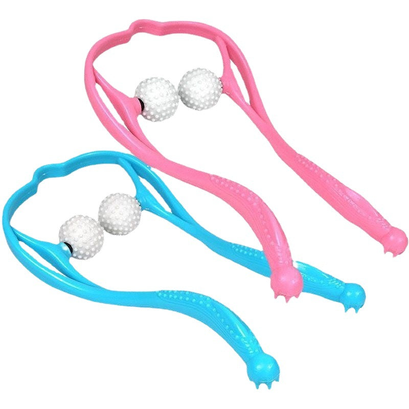 Explosive manual cervical vertebra massager neck shoulder neck roller Meridian clip neck handheld cervical vertebra massage small artifact - image 5
