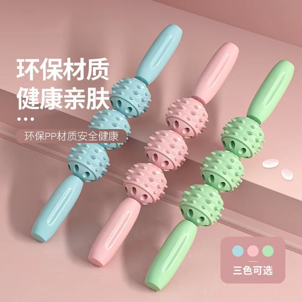 Yoga massage stick roller calf muscle massage roller cervical shoulder back muscle relaxer children Mace - image 2