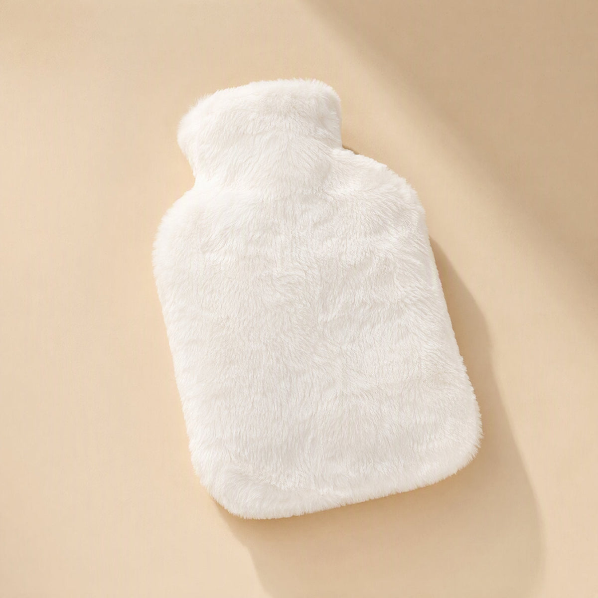Rubber hot water bag with an imitation rabbit fur warm belt - view 3