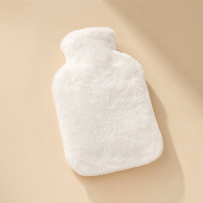 Rubber hot water bag with an imitation rabbit fur warm belt - view 3