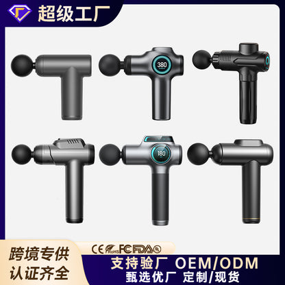 Cross-Border Fascia Gun Amazon Fitness Muscle Relaxation Massager Mini Pocket Fascia Massage Gun Factory Customization - image 1