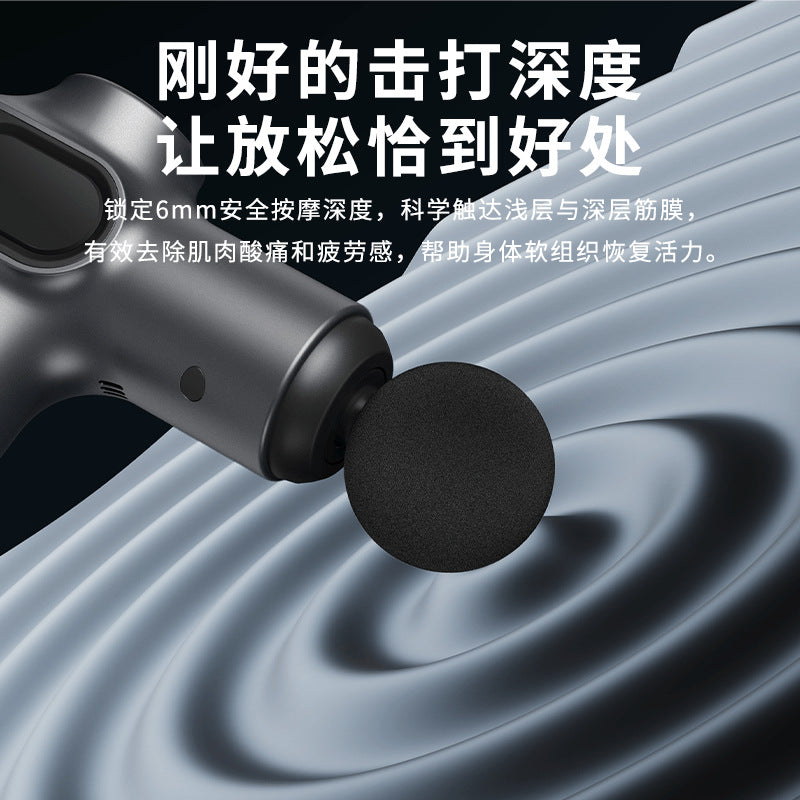 Cross-Border Fascia Gun Amazon Fitness Muscle Relaxation Massager Mini Pocket Fascia Massage Gun Factory Customization - image 2