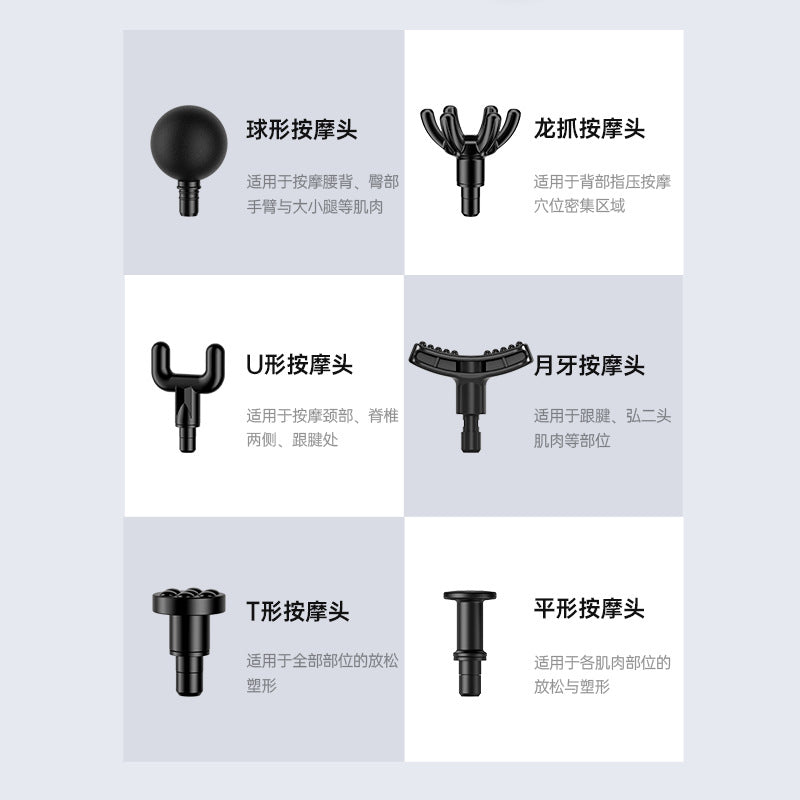 Cross-Border Fascia Gun Amazon Fitness Muscle Relaxation Massager Mini Pocket Fascia Massage Gun Factory Customization - image 4