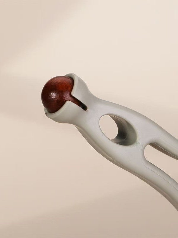 Solid Wood Finger Massager for Hand Meridian Dredging, Thinning, and Lengthening; Finger Scraping Tool; Wooden Roller Massage Clip - image 5