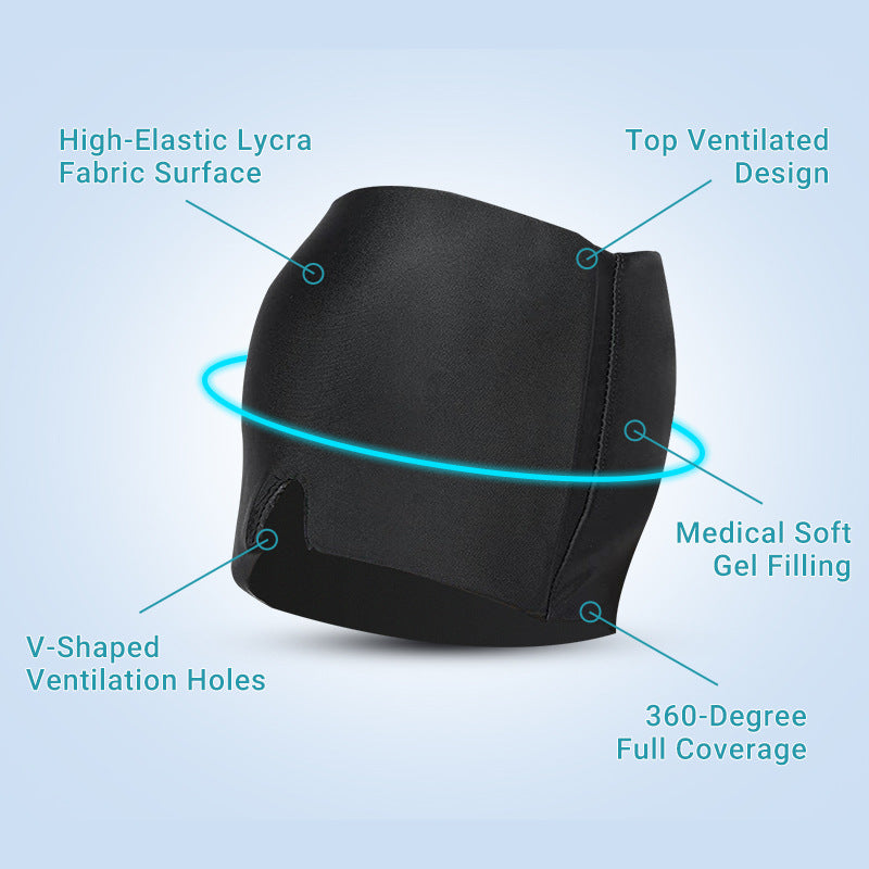 Cross-Border Hot-Selling Hydrogel Ice Compress Head Cover, Cooling Hot and Cold Compress Headgear, Stretchable Physiotherapy Care Eye Mask - image 3
