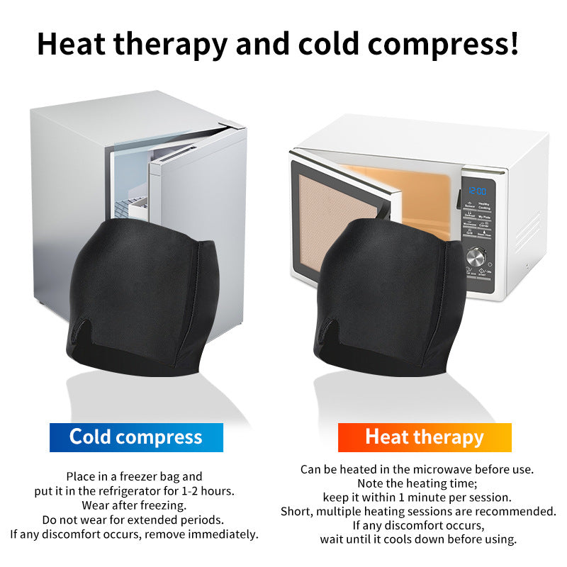 Cross-Border Hot-Selling Hydrogel Ice Compress Head Cover, Cooling Hot and Cold Compress Headgear, Stretchable Physiotherapy Care Eye Mask - image 4