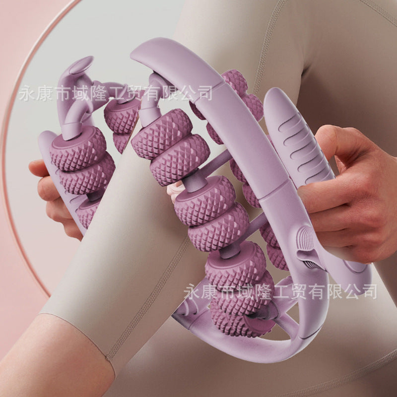 2026 New Model Yoga Wheel Ring-Shaped Leg Roller Deep Muscle Relaxation Massage Equipment Fitness Exercise Aid - image 1