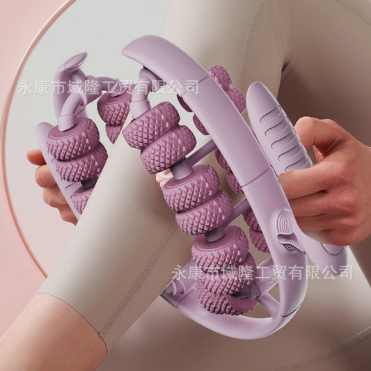 2026 New Model Yoga Wheel Ring-Shaped Leg Roller Deep Muscle Relaxation Massage Equipment Fitness Exercise Aid - image 1