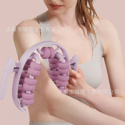2026 New Model Yoga Wheel Ring-Shaped Leg Roller Deep Muscle Relaxation Massage Equipment Fitness Exercise Aid - image 2