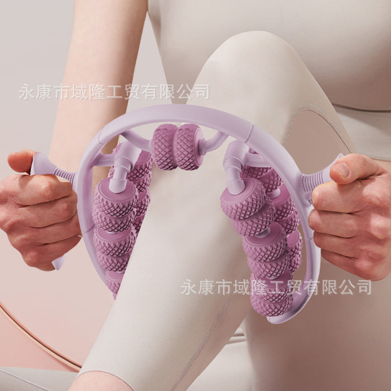 2026 New Model Yoga Wheel Ring-Shaped Leg Roller Deep Muscle Relaxation Massage Equipment Fitness Exercise Aid - image 3