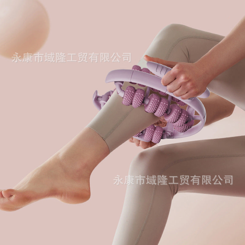 2026 New Model Yoga Wheel Ring-Shaped Leg Roller Deep Muscle Relaxation Massage Equipment Fitness Exercise Aid - image 4