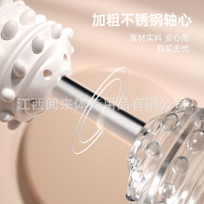 Massage stick wolf tooth stick muscle relaxing device leg slimming artifact calf massage roller fitness fascial stick Langya roller - image 3