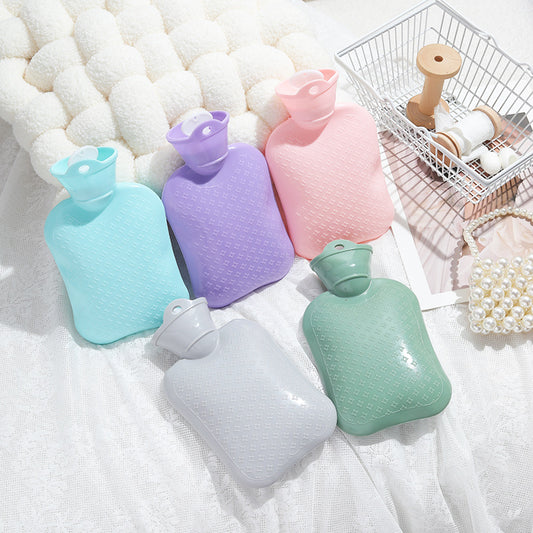 Hot water bag water injection warm belly warm water bag warm quilt hand warmer female student belly cute plush hot compress small size - image 1