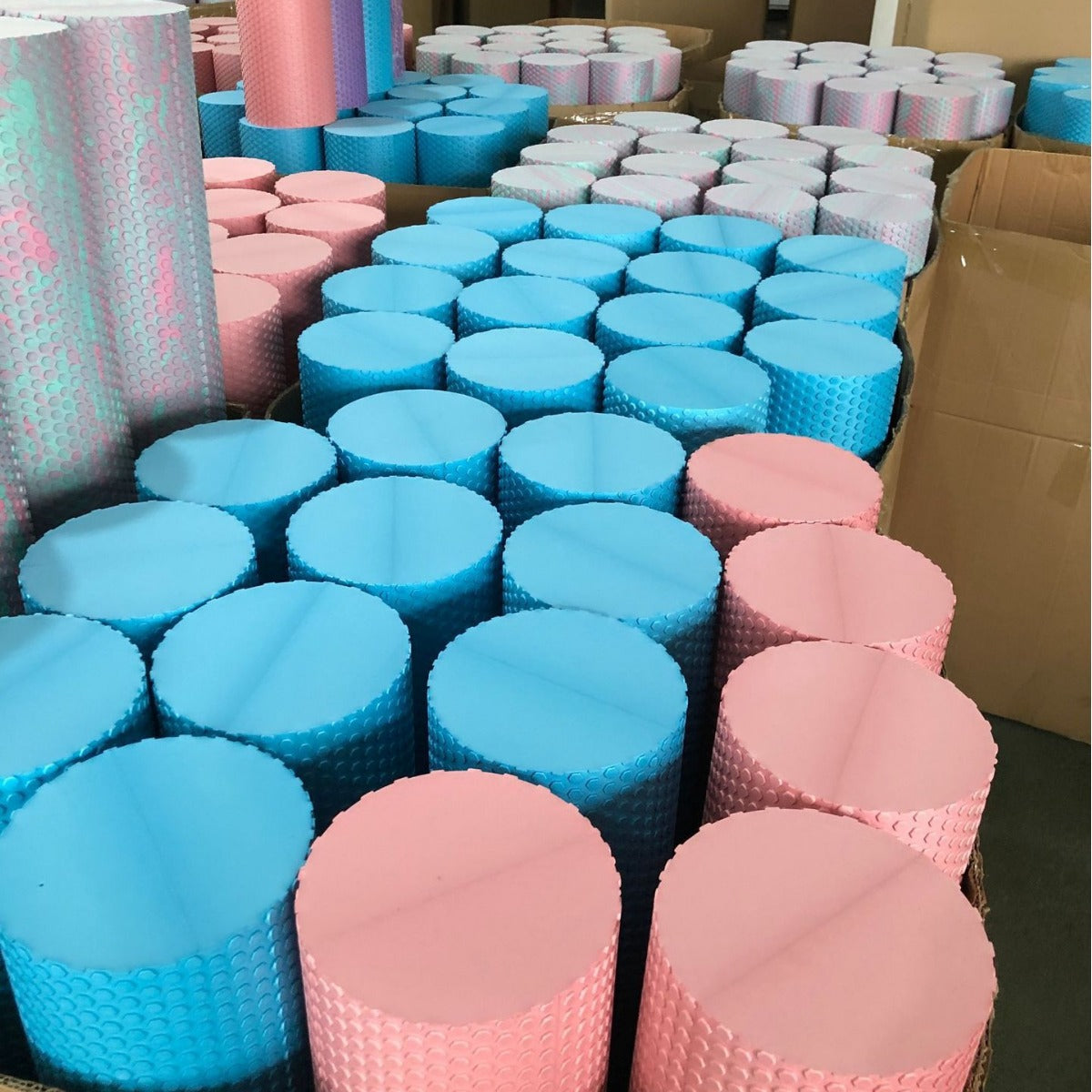 Hongjiake fitness massage shaft EVA material camouflage solid foam shaft press calf yoga column factory in stock wholesale - image 2