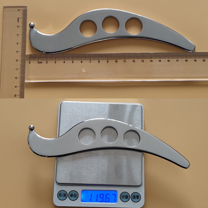 Stainless Steel Fascia Knife for Face, Eye, Beauty, Whole Body Muscle Relaxation Massager, Relaxation S-Shaped Fascia Knife - image 4