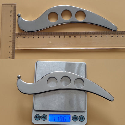 Stainless Steel Fascia Knife for Face, Eye, Beauty, Whole Body Muscle Relaxation Massager, Relaxation S-Shaped Fascia Knife - image 4